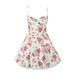 2024 Summer Cross-Border Women's Fashion European And American Sexy Floral V-Neck Backless Strap Dress_ecoleips.com