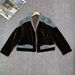 Women's Retro Velvet Patchwork Color Block Jacket Beaded Embroidery Trendy Brand Denim Outerwear Spring Autumn New_ecoleips.com