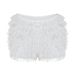 Women's Multi-Layer Mesh Shorts Sexy Bow Lace Casual Summer Trendy American Style Thin Polyester Shorts_ecoleips.com