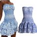 2025 Early Spring New European And American Style Bohemian Off-Shoulder For Women, Hollowed-Out Slim-Fit Short Dress_ecoleips.com