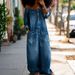 Women's Single-Breasted Off-Shoulder Denim Jumpsuit Casual Elegant Fashion Cotton Polyester Spring Autumn Sexy Romper_ecoleips.com