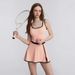 2026 New Dress Contrasting Color Breathable Fashion Sports Running Badminton Safety Pants Anti-light Tennis Skirt Women_ecoleips.com