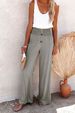Women's Loose Wide Leg Pants Cotton Linen Solid Color Elastic Fit Casual Long Trousers Spring Summer New Arrivals_ecoleips.com