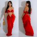 Women's Clothing fashion women's solid color sexy tube top pleated skirt two-piece set_ecoleips.com