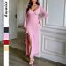 Sexy Spaghetti Strap High Slit Long Dress For Women Evening Party Vacation Wear_ecoleips.com