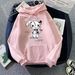 New Fleece-lined Hooded Sweatshirt For Women, Spring And Autumn New Style, Large Size, Loose Fit, Long_ecoleips.com