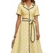Polka Dot V Neck Button Down Waist Tie Dress Style Drape French Chic Women's Fashion_ecoleips.com