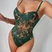 European And American Cross-Border Fashion Sexy Women's Embroidered Floral Slim Fit Chest Support Fishbone Underwire_ecoleips.com