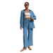 Women's plus Size Long Sleeve Cardigan Two Piece Set Casual Solid Color Loungewear Comfortable Knit Coordinated Outfit_ecoleips.com
