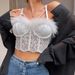 European And American Cross-Border Independent Station Sexy French Lace Fishbone Light Feather Tassel Pure Desire_ecoleips.com