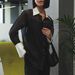 Women's Clothing Autumn Retro Patchwork Lapel Thin Sheer Blouse Casual Elegant Fashion Top For American Style_ecoleips.com