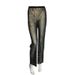 Women’s Clothing Glittery Look Elegant Temperament Mesh Rhinestone Casual Pants Straight Trousers Rhinestone Perspective Pants_ecoleips.com