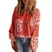 Women's Autumn-Long-Sleeved Printed Ethnic-Style Top/T-Shirt/Shirt For Women_ecoleips.com
