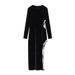 Long Sleeve Cutout Bodycon Dress – Sexy High Slit Formal Gown With Lace-Up Waist (S/M/L, Velvet & Sequin Options)_ecoleips.com