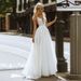 Women's Clothing New Bride Light Wedding Dress Super Fairy Perspective Deep V Neck Sexy Trailing Slim Wedding Dress_ecoleips.com