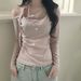 Korean Style Polka Dot Off-Shoulder T-Shirt Tie Front Top For Women Youthful Sweet Slimming Design_ecoleips.com