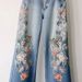Women's Clothing Embroidery Straight Jeans Spring And Autumn Wide Leg Pants_ecoleips.com