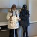 girl Girl Down Jacket For Women, Workwear Parka, Petite Couple, 2025 Winter New Oversize Cotton Coat_ecoleips.com