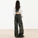 American Camouflage Workwear Jeans For Women In Spring 2025, New High Waisted Slim And Spicy Girl Horseshoe Horn Pants_ecoleips.com
