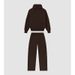 Vintage-Inspired Hoodie & Jogger Set - Soft Polyester Casual Two-Piece Outfit For Men & Women (Black, Grey, Army Green, Blue, Brown, White, Sage)_ecoleips.com