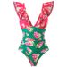 Women's Sexy Fitted One Piece Swimsuit Swimwear Fashionable Two-Piece Set For_ecoleips.com
