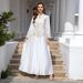 Verve Muslim Women's Long Dubai Fashion Abaya Embroidered Large Robe Evening Dress_ecoleips.com