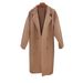 Chic Oversized Tweed Coat Women's Winter Audrey Hepburn Style Double-Breasted Jacket – Elegant & Comfortable (Beige/Pink/Camel/Black/Gray)_ecoleips.com