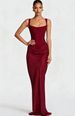 Women's Clothing Women's Elegant Bodycon Long Skirt Style Sleeveless High Waist Tie Up Slim Fit Three Dimensional Pleated Patchwork_ecoleips.com