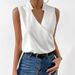 Women's Casual V-Neck Pullover T-Shirts Solid Multi-Color Regular Fit Top_ecoleips.com