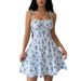 2026 Summer New Cross-Border European And American Women's Fashion Hot-Selling Floral Strap Square Neck Gentle Style_ecoleips.com