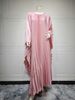 Verve MQ106 Arab Dubai Muslim Fashion Street Abaya Pullover Pleated Robe Large Size Dress_ecoleips.com