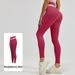 High-Waisted Stretchy Yoga Pants Nude Feel Patchwork Hip Lifting Fitness Running Pants For Women_ecoleips.com