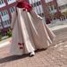 Muslim Women New Loose Large Size Bow Long Robe Dress_ecoleips.com