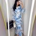 Modest Abaya Dress Women's Floral Print Chiffon Dress Spring Season Designed_ecoleips.com