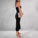 Women's Clothing Sleeveless One Shoulder High End Dress Milk Silk Dress_ecoleips.com