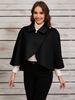 "Chic Wool Cape Shawl Coat For Women – Versatile Winter & Autumn Outerwear, Oversized Fit, European Style, Khaki/Red/Black"_ecoleips.com