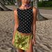 Women's Clothing 2026 Summer New Fashion Polka Dot Print Slim Fit Round Neck Sleeveless Top For Women Foreign_ecoleips.com