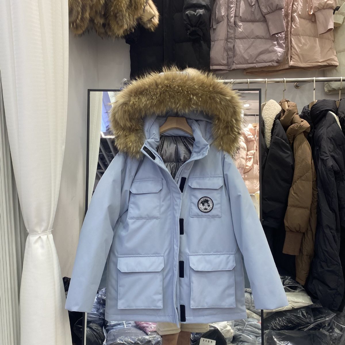 girl 2025 New Women's Down Jacket Couple's Loose Thickened Warm Parka Winter Workwear_ecoleips.com