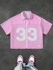 Men's Women's Y2K Streetwear Digital Print Casual Versatile Sports Zip up Collar European American Style Top_ecoleips.com