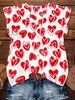Women's Summer V Neck Blouse Printed Casual Shirt Cross Border New Arrival 2026 in Stock_ecoleips.com