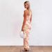 2025 Summer New Fashionable Elegant Sexy Strapless Slim Vacation Floral Dress Wholesale_ecoleips.com