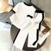 Women's Summer Fashionable Casual Cool Letter Print Short Sleeve Pants Set New 8002_ecoleips.com