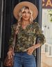 Zeagoo Long Sleeve Shirts For Women Casual V Neck Fall Tops Dressy Summer Work Blouses Clothes_ecoleips.com