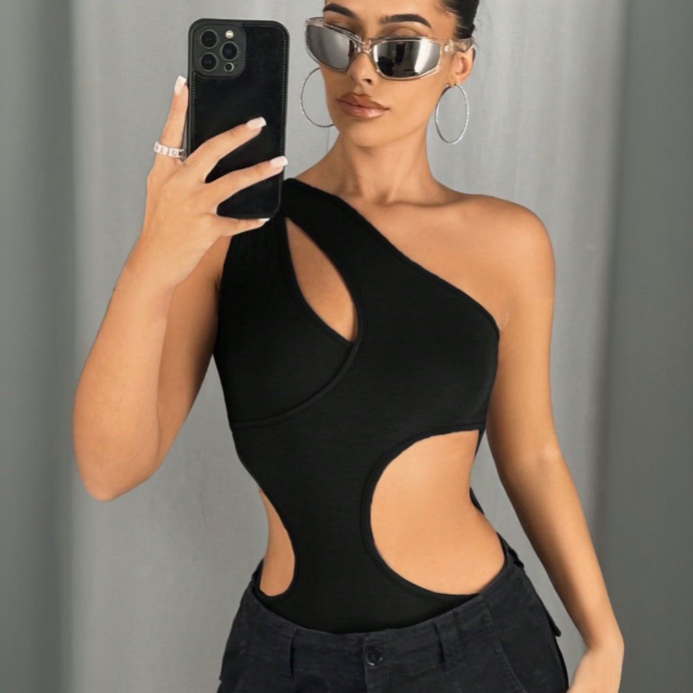 Voya Irregular Design Trendy Lingering Body Clothes For Women's Clothing, 2026 Spring/Summer New Collection: Conical Pants With Inner Comb_ecoleips.com