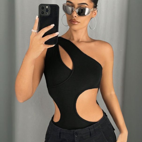Voya Irregular Design Trendy Lingering Body Clothes For Women's Clothing, 2026 Spring/Summer New Collection: Conical Pants With Inner Comb_ecoleips.com