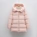 New White Duck Down Solid Color Simple Hooded Down Jacket Women's Loose New Winter Long Thickened Coat Tide_ecoleips.com
