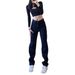 Black Slim-fit Straight-leg Jeans For Women, 2025 Spring New Style, High-waisted, Trendy, Loose Wide-leg, Elegant_ecoleips.com
