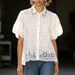Women's Clothing Style Rhinestone Embellished Puff Sleeve Shirt Fashion Loose Fitting Top For Women Heavy Duty_ecoleips.com