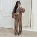 Women's Clothing Minimalist Work-to-Workout Set – Long Sleeve Zip Jacket & Trousers (XS-XXL, 5 Neutral Colors)_ecoleips.com