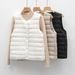 Pinghu Chixin National Standard 90 Women's Inner Vest New Autumn Winter Lightweight Jacket Down Liner_ecoleips.com